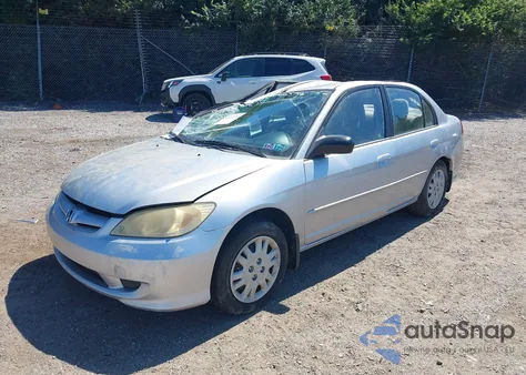 2005 Honda Civic Lx из США, поврежденный, VIN 2HGES165X5H626071